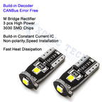 LED Parking Light Bulbs 6000K Bright White Error Free for Toyota Prius (2004-2019)