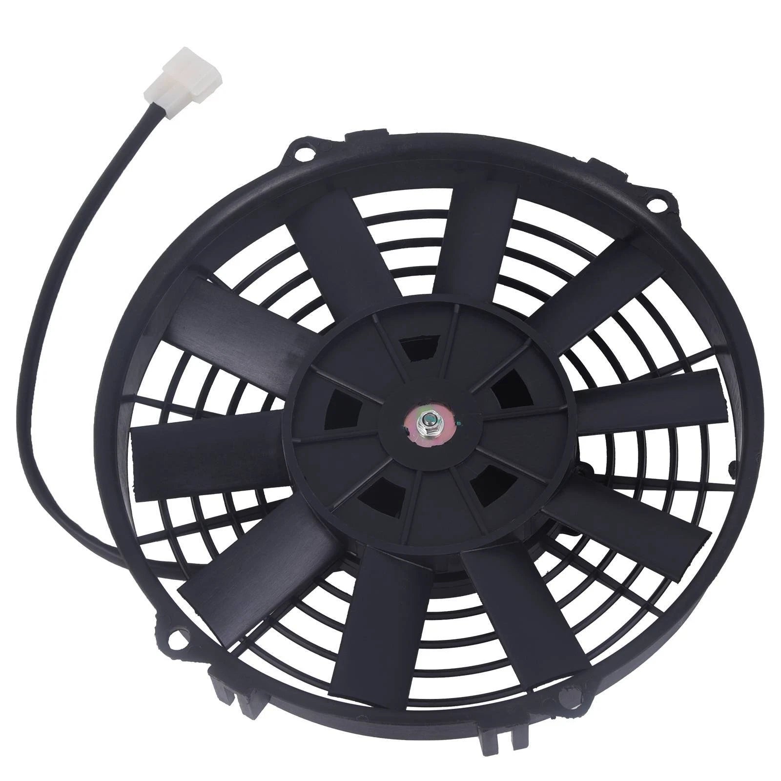 Electric Radiator Cooling Fan & Thermostat Mount Kit for Universal Vehicles (12V)