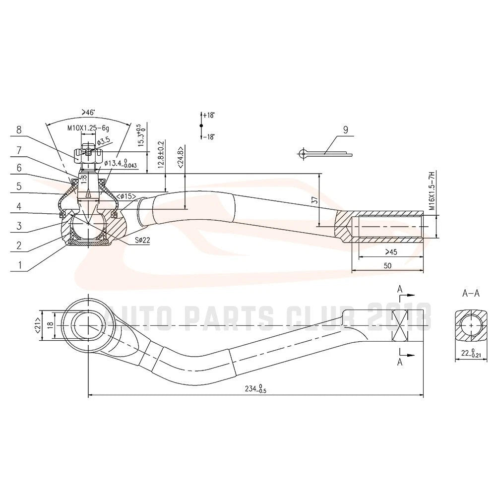 2X Outer Tie Rod End Links Kit for Hyundai Tucson (2010–2015)
