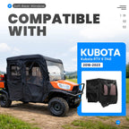 Cab Assembly Soft Door Rear Window Roof Combo for Kubota RTV (2016–2023)