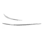 Replacement Chrome Plastic Driver Side Front Bumper Cover Molding