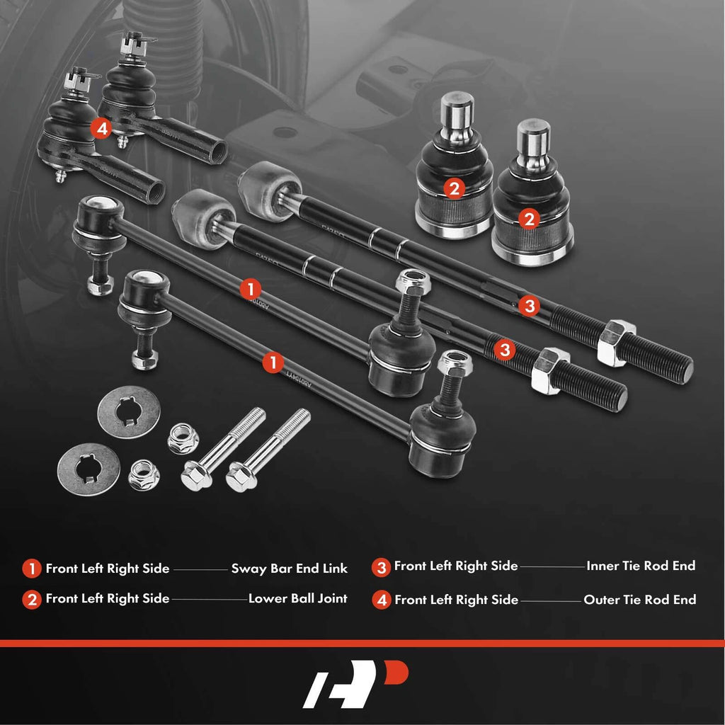 Set of 8 Front Sway Bar Links for Ford Escape (2001–2004)