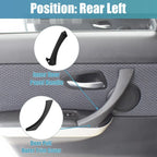 Rear Left Inner Door Panel Handle Outer Cover Black for BMW E90 (2005-2013)