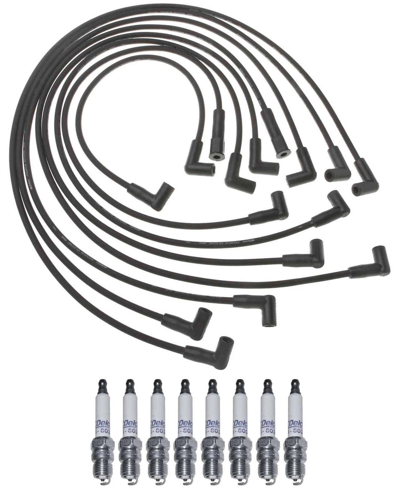 Pro Ignition Wire Set & ACDelco .045" HD Spark Plugs Kit for K30 V8