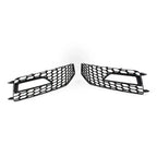 Honeycomb Front Bumper Fog Light Grille Covers for Audi A4 B8.5 (2013-2016)