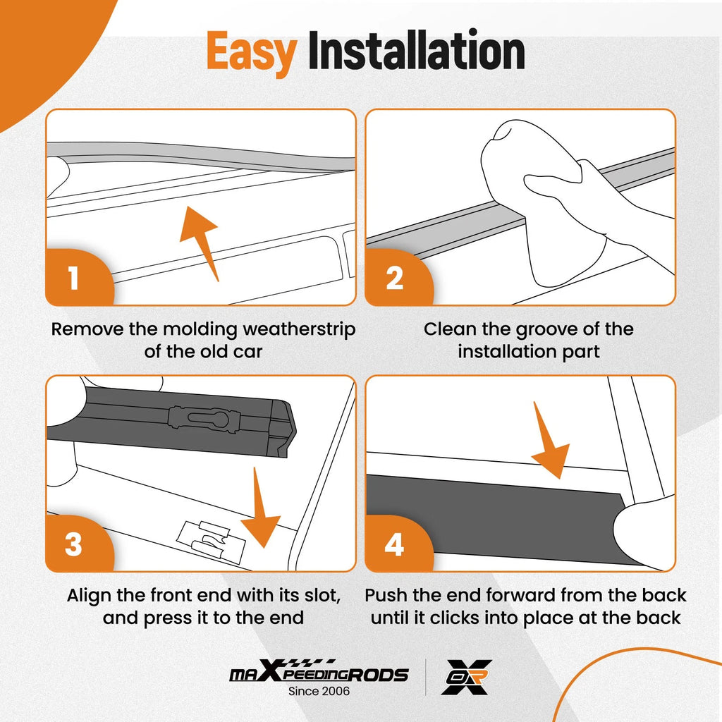 Roof Drip Molding Trim for Toyota Tundra Double Cab (2007–2020)