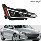 Projector Headlight for Hyundai Elantra (2019–2020) Right Black Housing