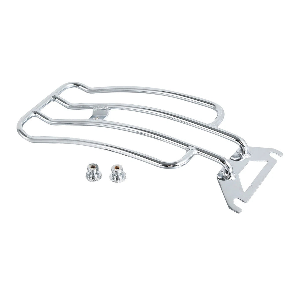 Chrome Solo Seat Luggage Rack for Harley Touring Road King (1998–2022)