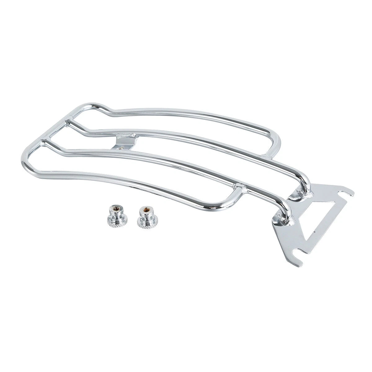 Chrome Solo Seat Luggage Rack for Harley Touring Road King (1998–2022)