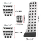 4X Manual Transmission Brake Gas Accelerator Pedal Pad Cover for Mercedes-Benz