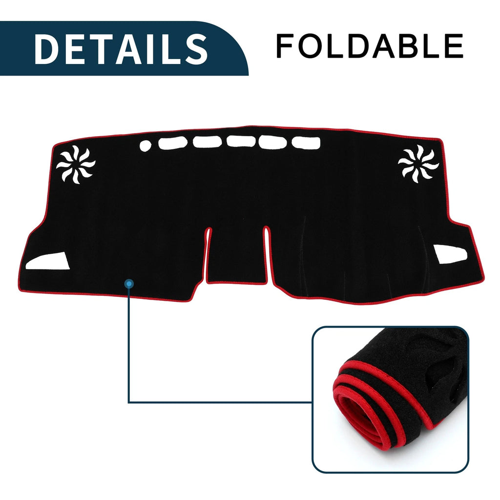 Dashboard Cover Mat for Toyota GR Corolla GZ (2022–2024) Black Red