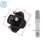 2X 4-Lug Trailer Hub Assembly for BT8 Spindle (1" Round)