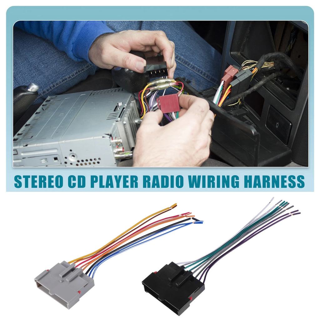 Set of 1 Car Stereo CD Player Receiver Wiring Harness for Ford Crown (1986–2004) 724117875961