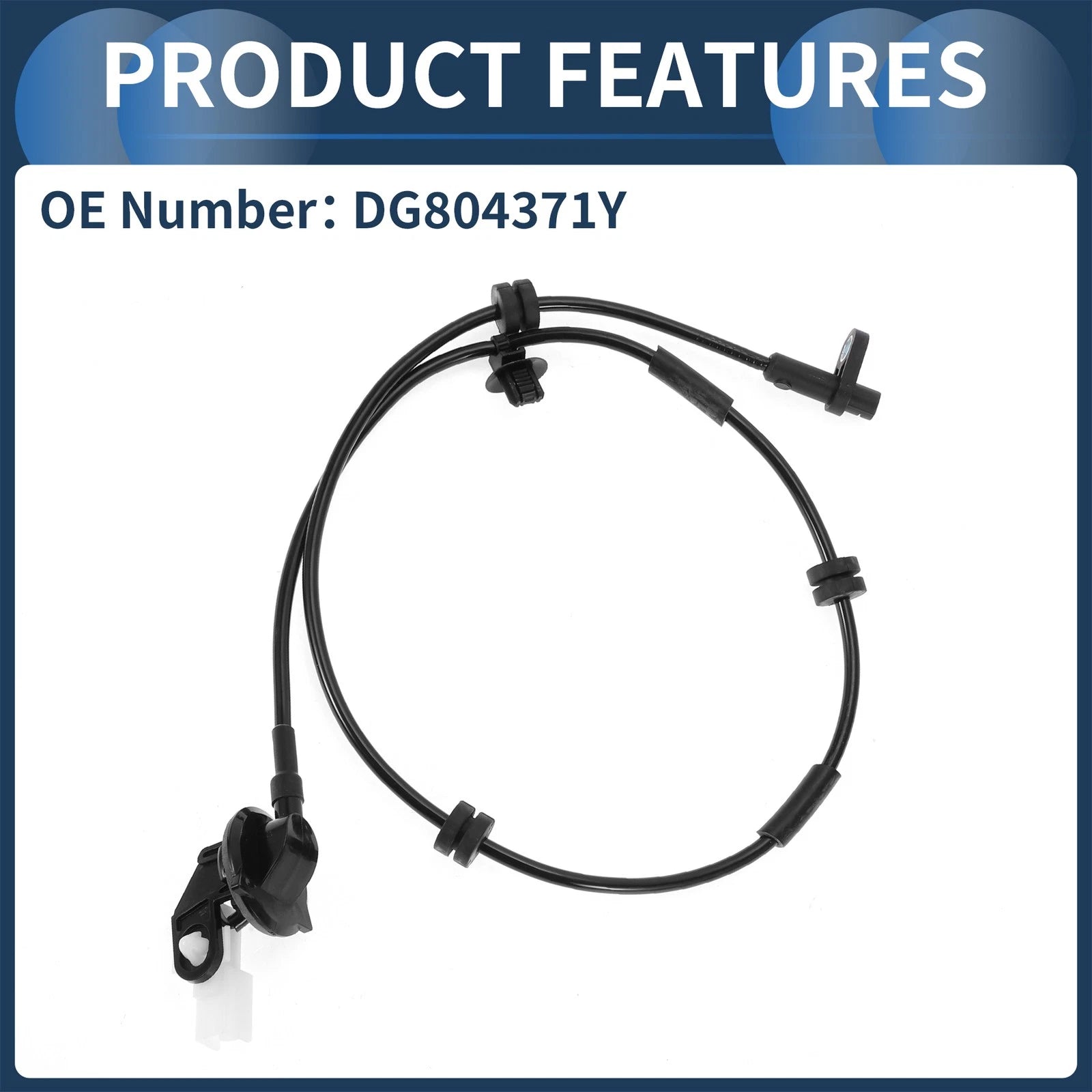 ABS Wheel Speed Sensor No.DG804371Y for Ford Fiesta (2009–2012) Rear