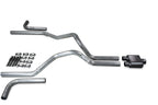 2.5" Dual Exhaust Kit for Dodge Ram 1500 (2004–2008) 1 Chamber Muffler Side Exit