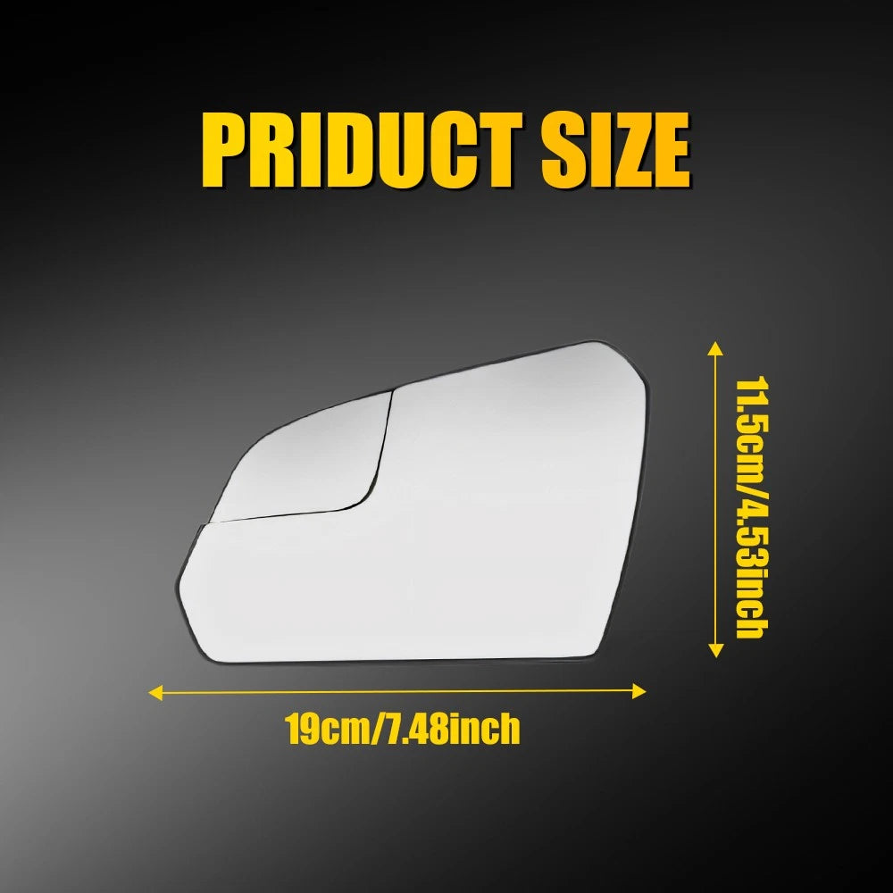 Heated Left Side Mirror Glass for Hyundai Sonata (2015â2019)