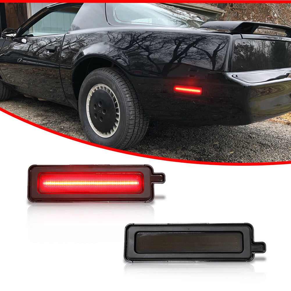 2X Smoke LED Side Marker Lights for Pontiac Trans Am Firebird (1982–1992)