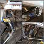 3.5" Rolled Slant Tip Muffler for Nissan Cube Z12 (2009–2014)