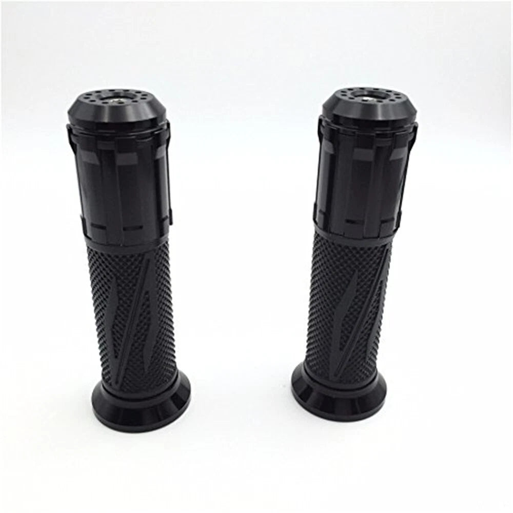 7/8" Black CNC Rubber Handbar Grip for Yamaha XJR1300 XJ6 V-Max MT-01 TDM900