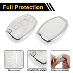 Key Case for Mercedes-Benz A/B/C/E/G/K/M/R/S/V/W/X Class/AMG/CL (3 Buttons)