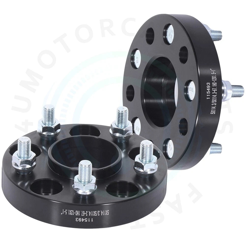 2x Wheel Spacers 1" for Jeep Kia Hyundai Mazda Mitsubishi