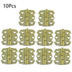 10pcs Gold Furniture Hinges for Jewelry Box (29mm x 27mm)