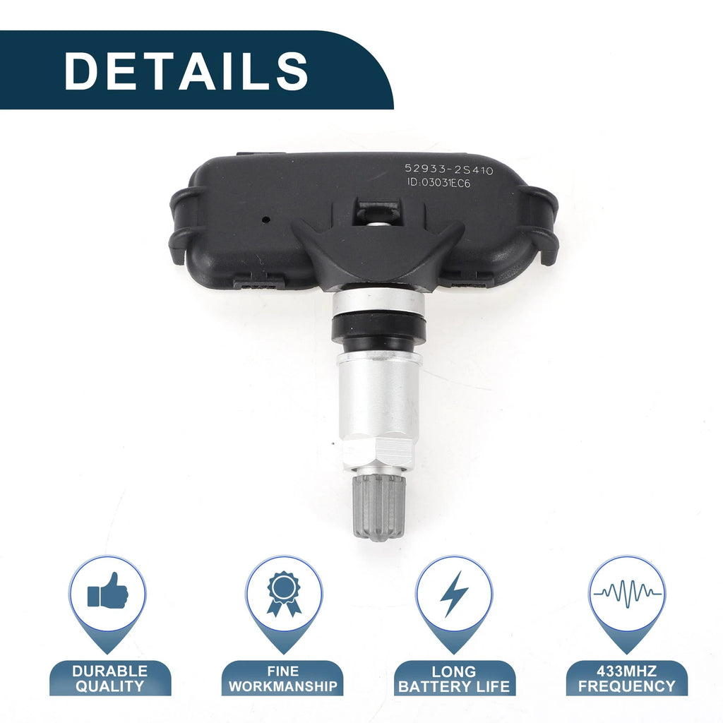 Tire Pressure Sensor for Kia Rio (2011–2017) No.529332S410 433MHz