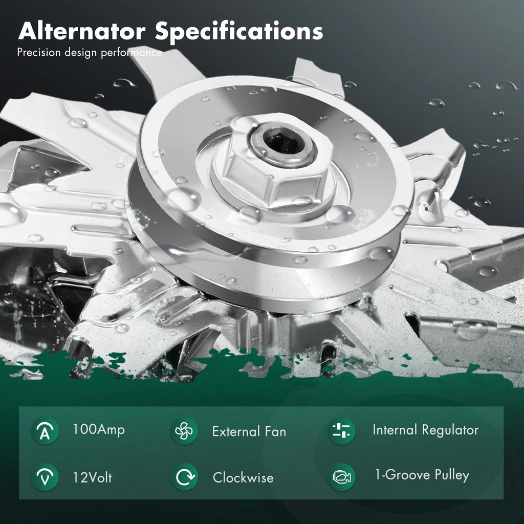 Alternator 110Amp Chrome for GM 305 350 BBC SBC