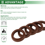 Set of 5 Oil Seal Rotary Shaft Seal FKM Rubber 22x30x4.5mm