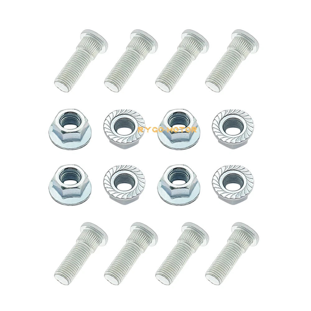8 Pack Front Wheel Studs & Nuts for Polaris Sportsman (300–800)
