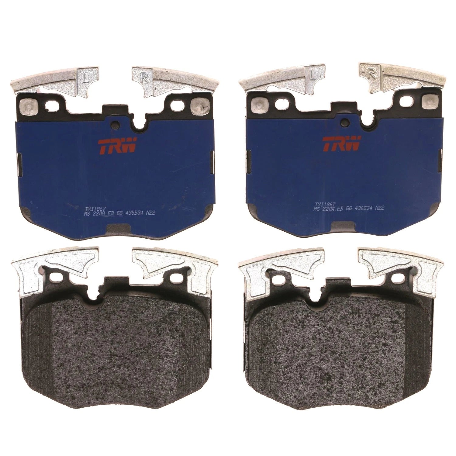 Set of 4 Disc Brake Pads for BMW 740e xDrive (2017–2019)