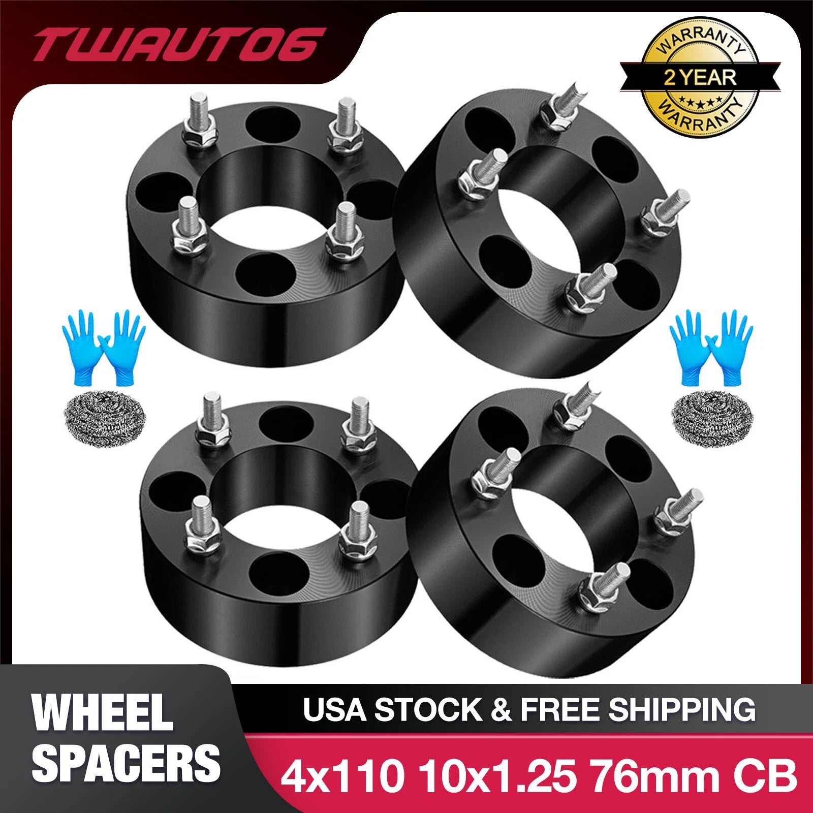 4PCS 2.0" Wheel Spacers for Honda Foreman 400 (1997–2004)