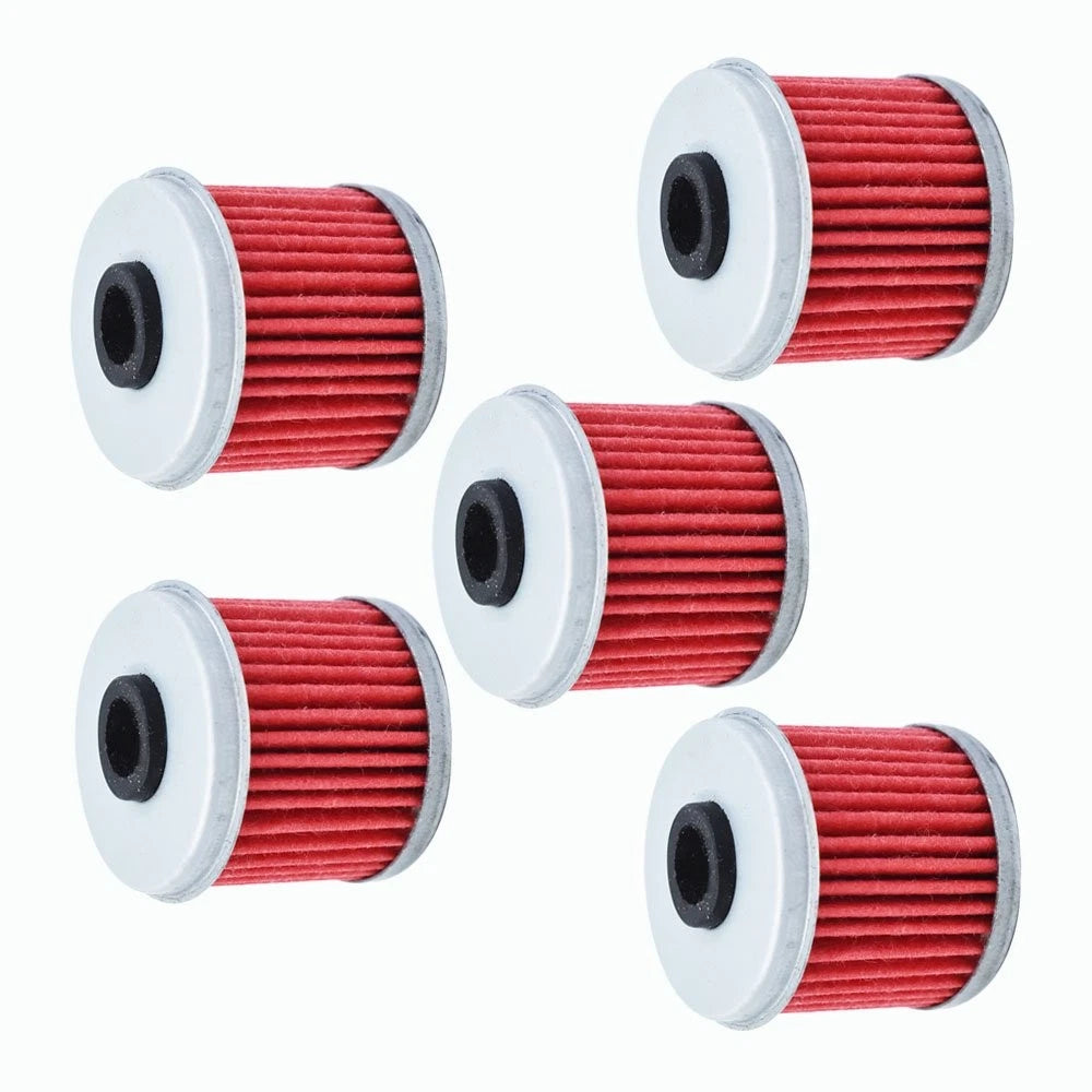 Set of 5 Oil Filters for Honda TRX450R CRF150R CRF250X CRF450R (2004–2023)