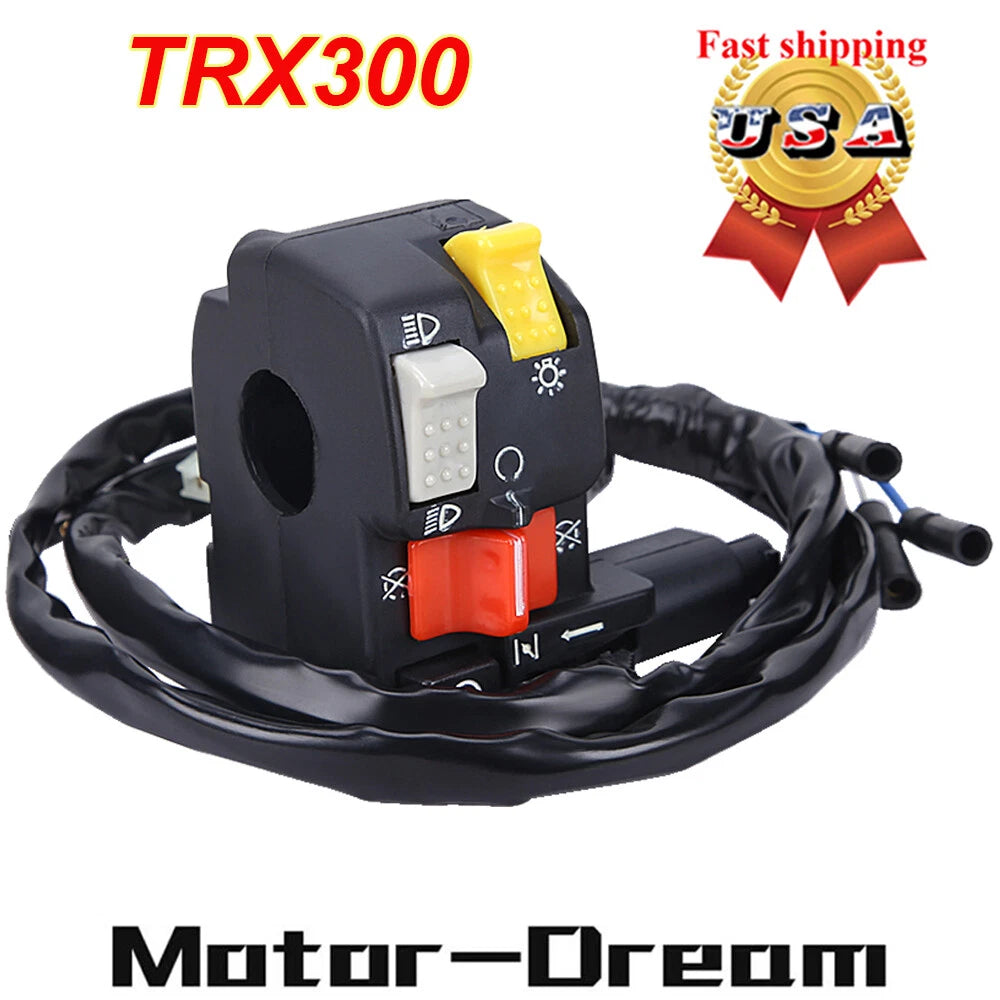 Left Handlebar Kill Switch for Honda FourTrax 300 TRX300 (1988–2000)