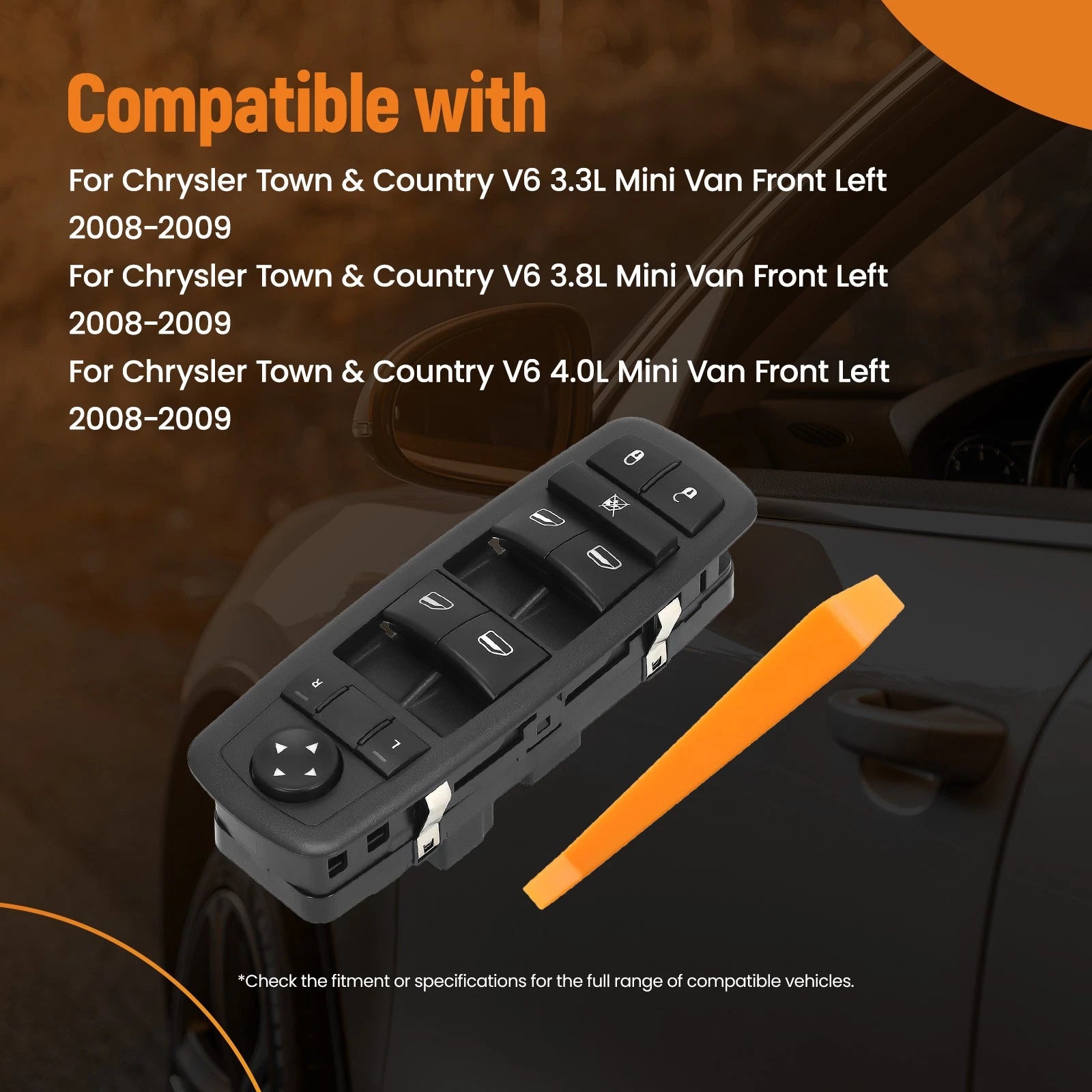 Power Window Switch for Dodge Chrysler Town & Country (2008-2009)