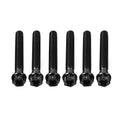 Set of 6 Titanium M10x50mm Torx Head Flange Screws for Motorcycle