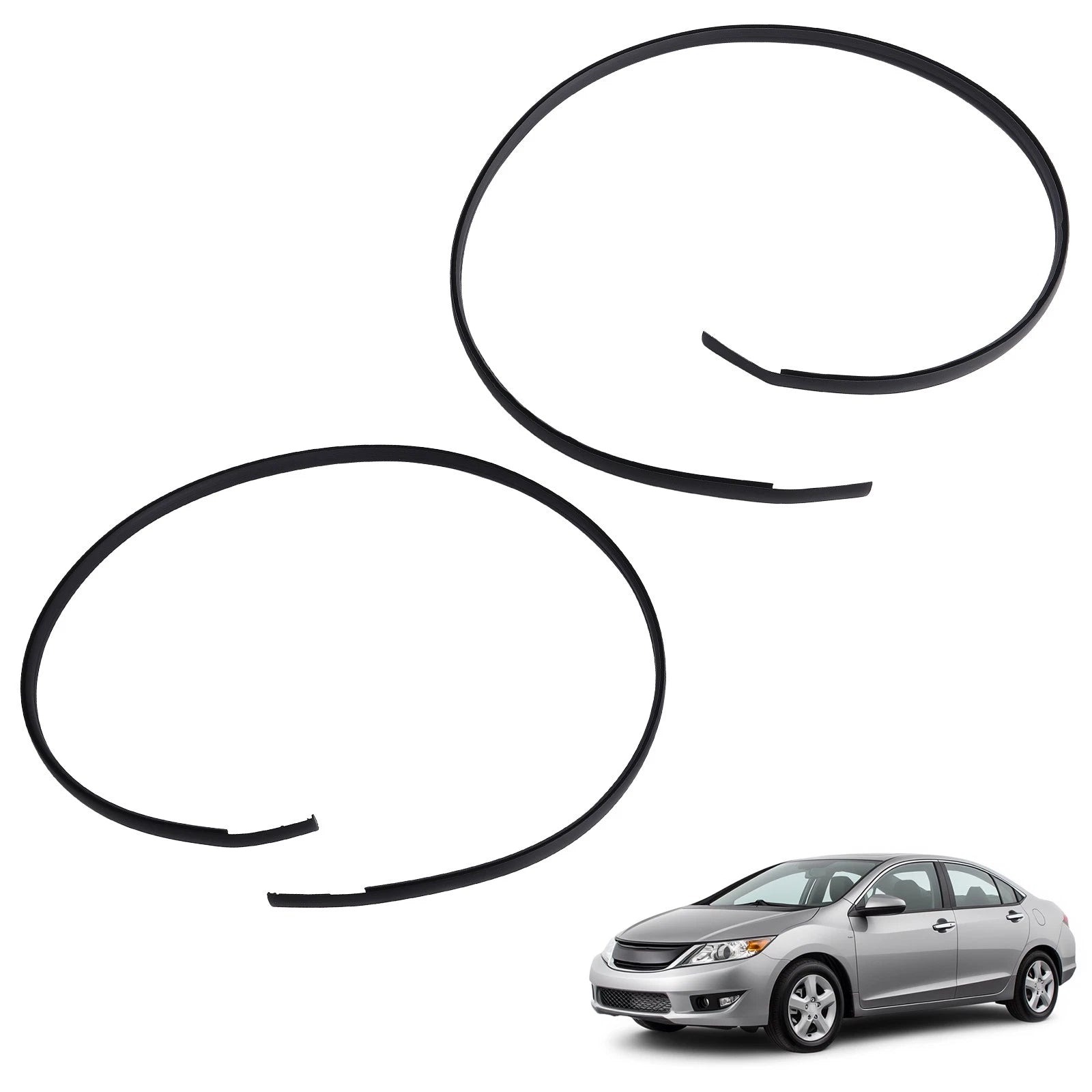 2X Roof Moulding Trim Weatherstrip for Toyota Camry (2007–2011) 75556-06030