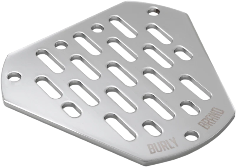 Burly Brand Hex Faceplate MX Chrome for Harley-Davidson Air Cleaner (2014–2024)