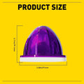 2X Purple Flash LED Round Marker Lights for Heavy Duty Truck Trailer