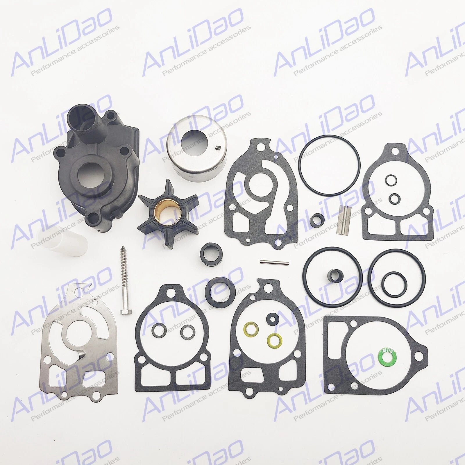 Water Pump Impeller Repair Kit for Mercruiser Mercury 150 175 200HP (46-96148Q8)