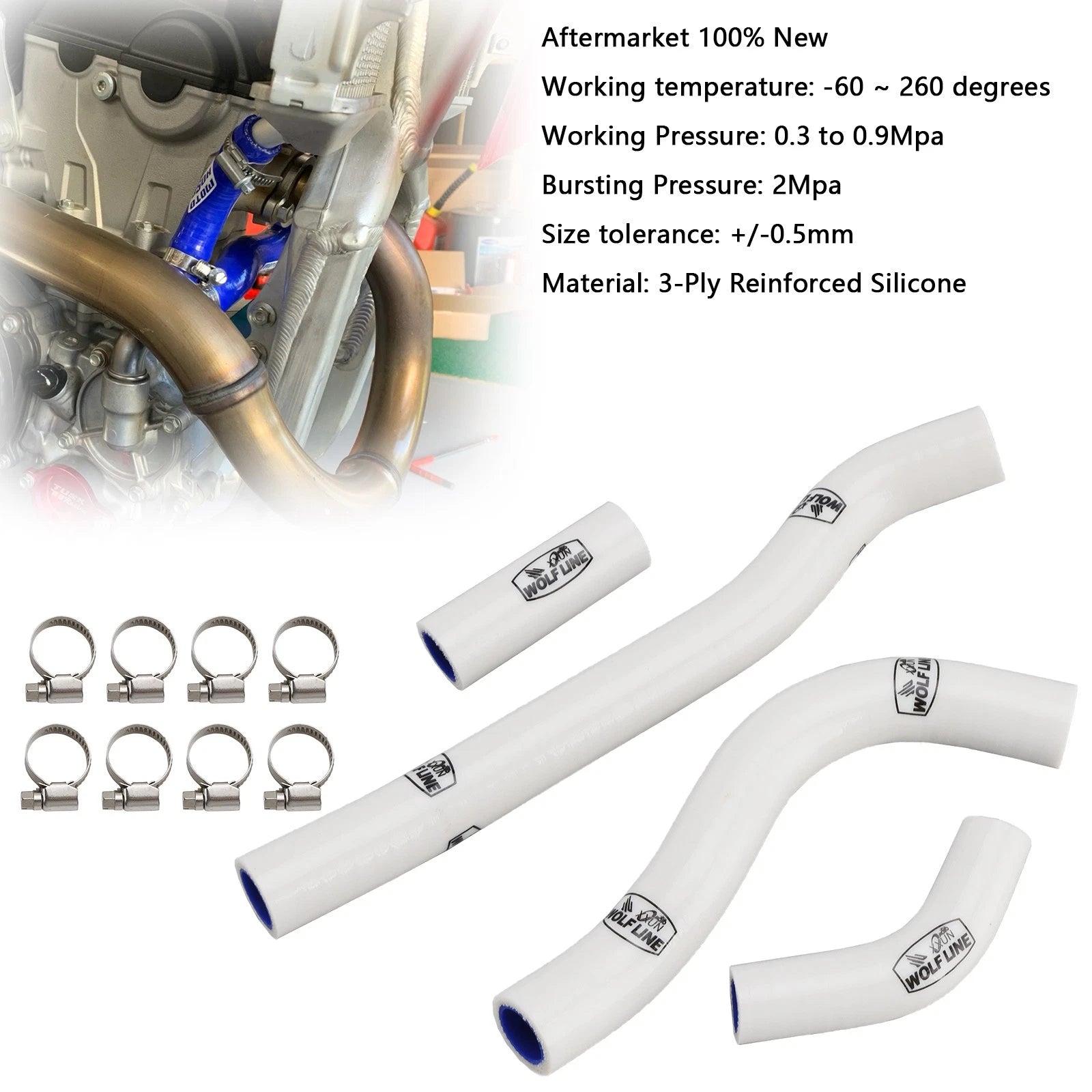 Silicone Radiator Coolant Hose for Honda CRF250R CRF250RX (2022–2025)