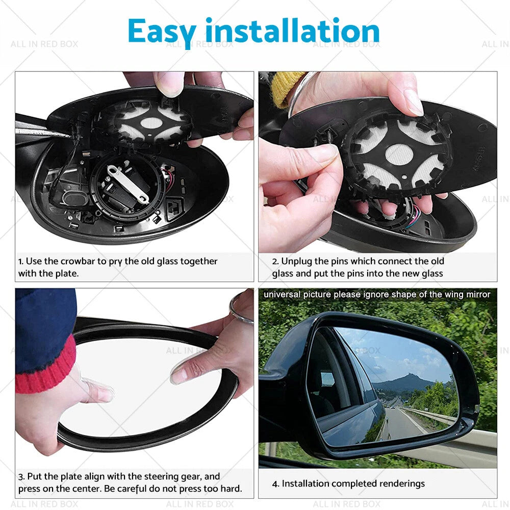 Left Side Mirror Glass for Mitsubishi ASX (2013–2020)