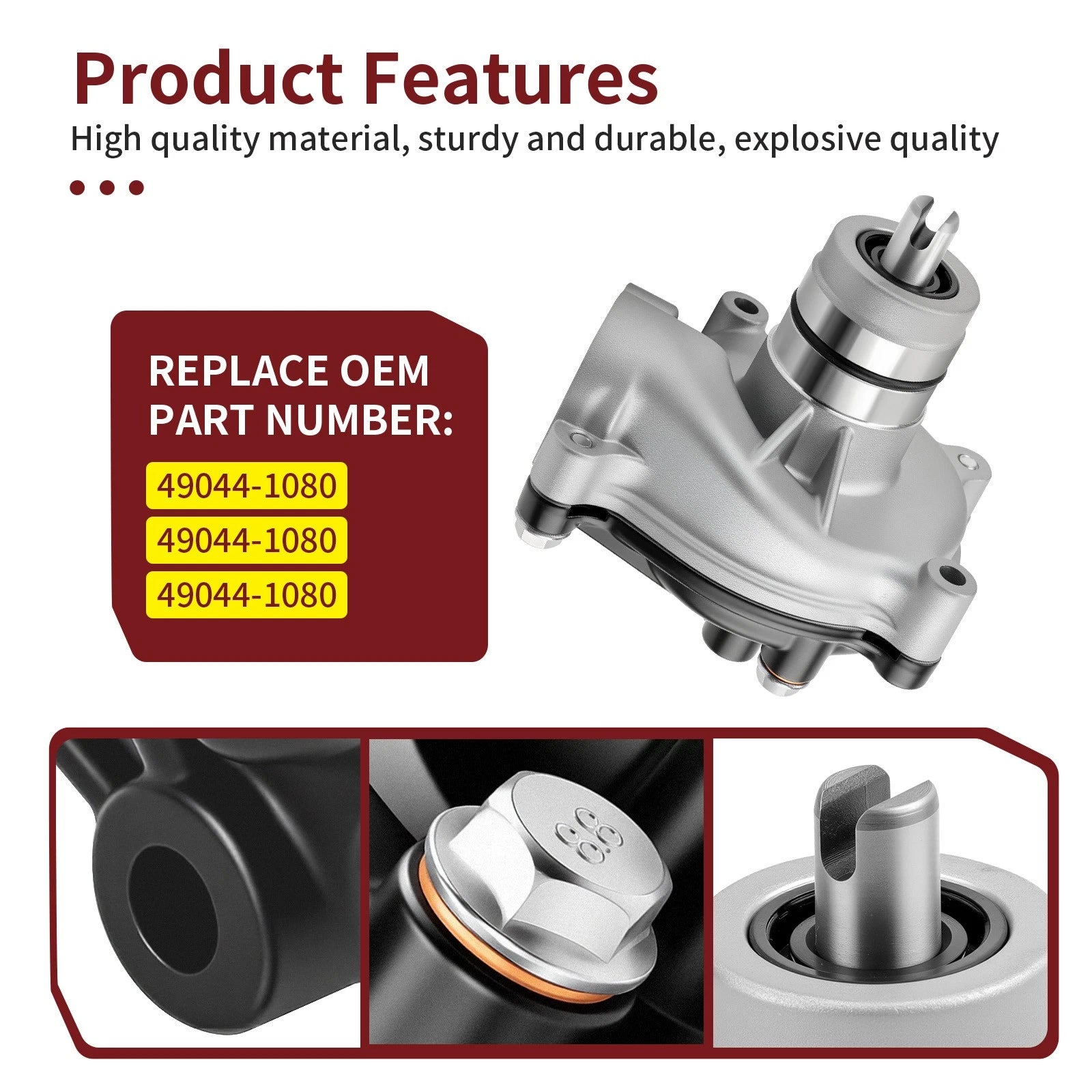 Water Pump for Kawasaki ZX1000 ZX1100 ZRX1100 ZRX1200 ZZR1200 Ninja ZX-10 ZX-11 (1990–2005)