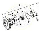 Repair Kit for Johnson Pump F5B-905 (OMC 10-13159 3858847 3857794)