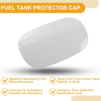Fuel Tank Door Cap for Mercedes-Benz E200 (2015-2019) Clip Type, White