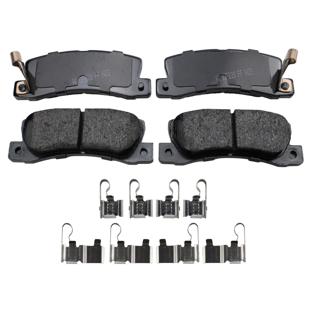 Set of 4 Akebono ProACT Rear Ceramic Brake Pads for Toyota Camry (1997–2001)