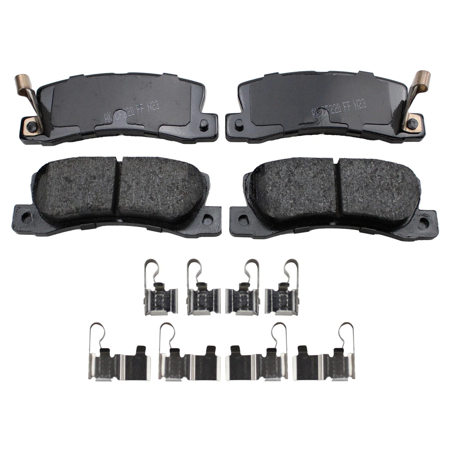 Set of 4 Akebono ProACT Rear Ceramic Brake Pads for Toyota Camry (1997–2001)