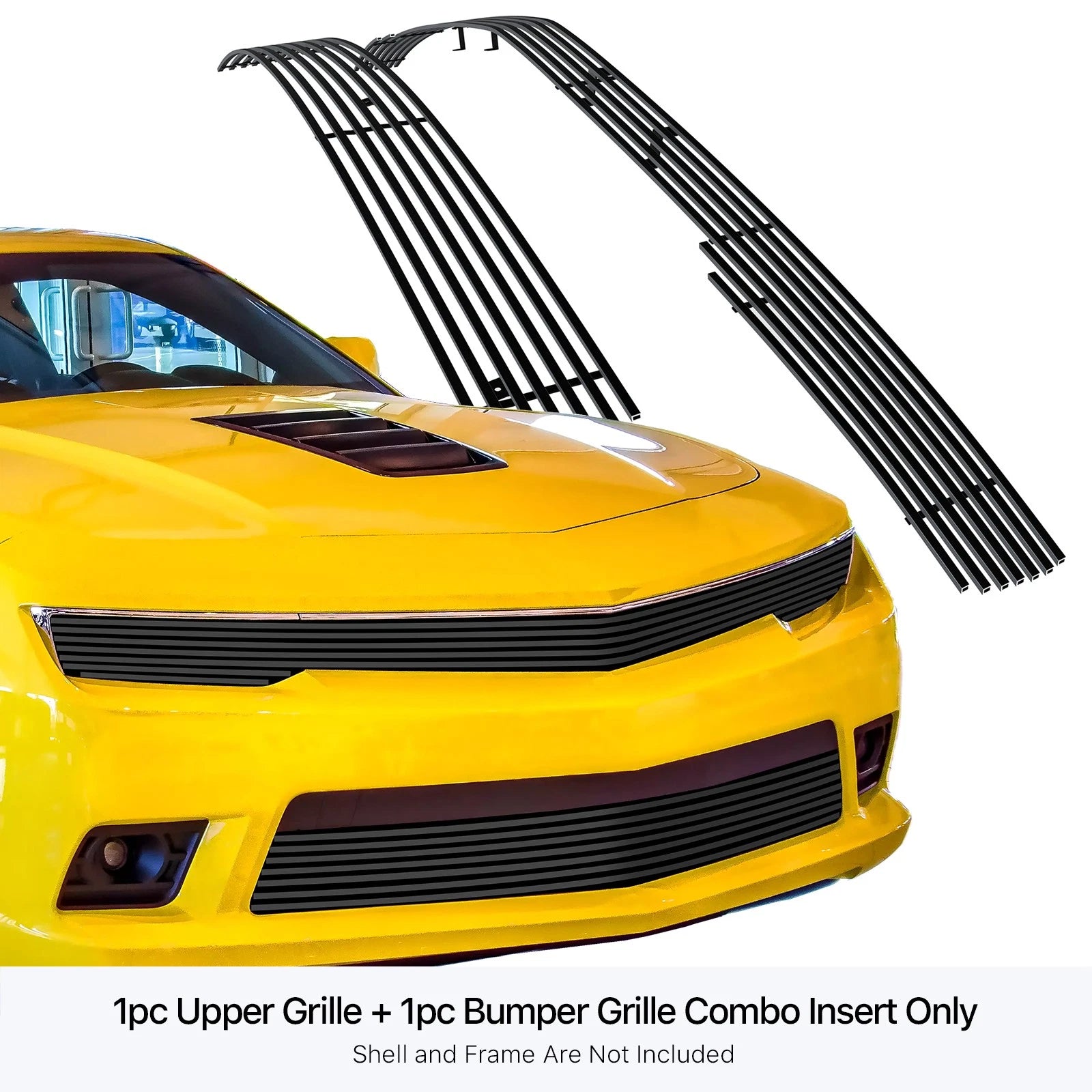 Phantom Style Black Billet Grille for Chevy Camaro (2014-2015)