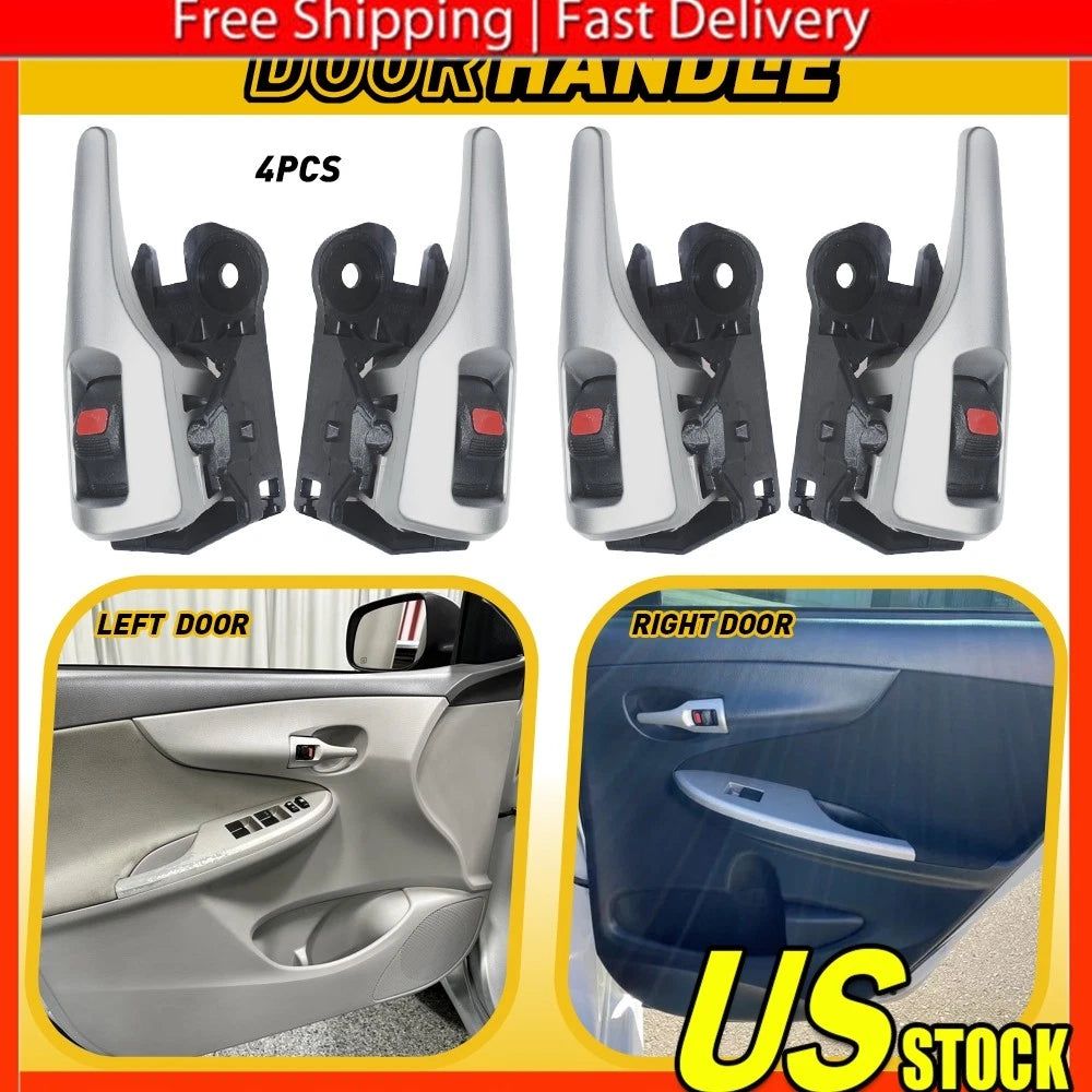 Set of 4 Interior Door Handles for Toyota Corolla (2009â2013)