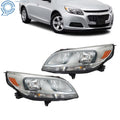 Set of 2 Headlight Lenses for Chevrolet Malibu (2013–2016)